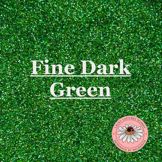 Fine dark green holographic glitter
