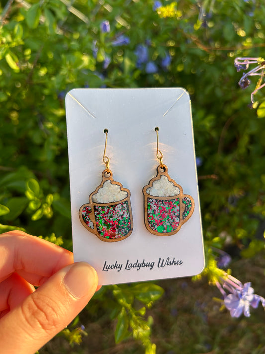 Christmas Mug earrings
