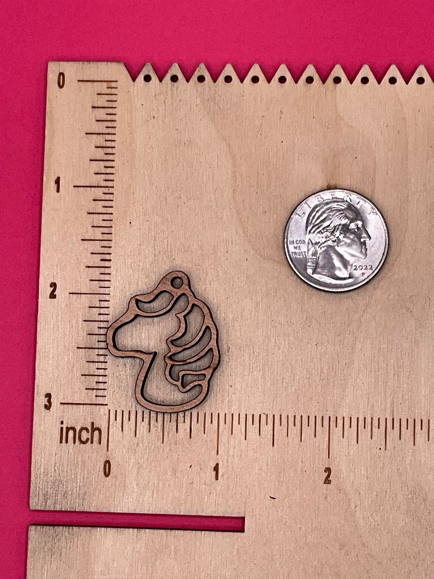 Blank Horse Head wooden bezels