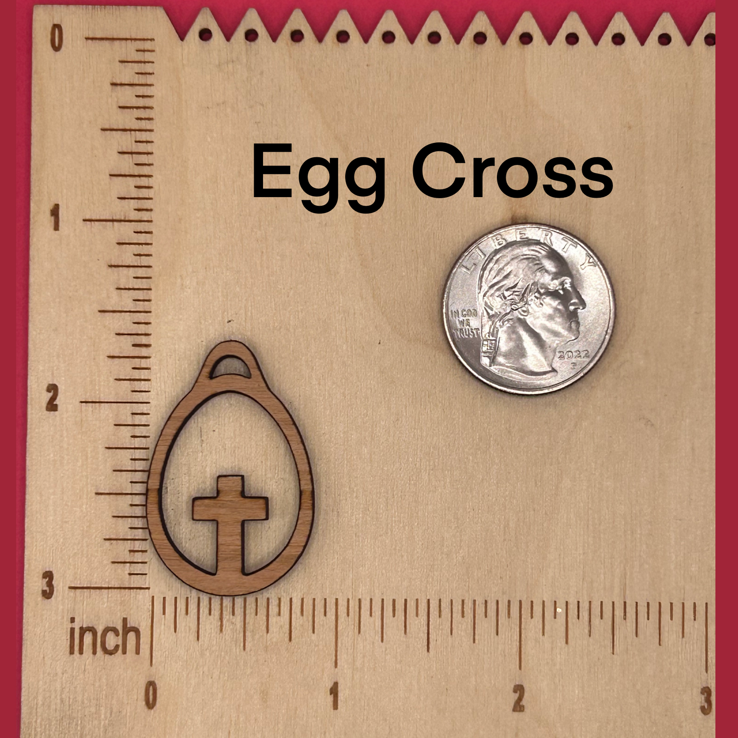 Blank cross wooden bezels
