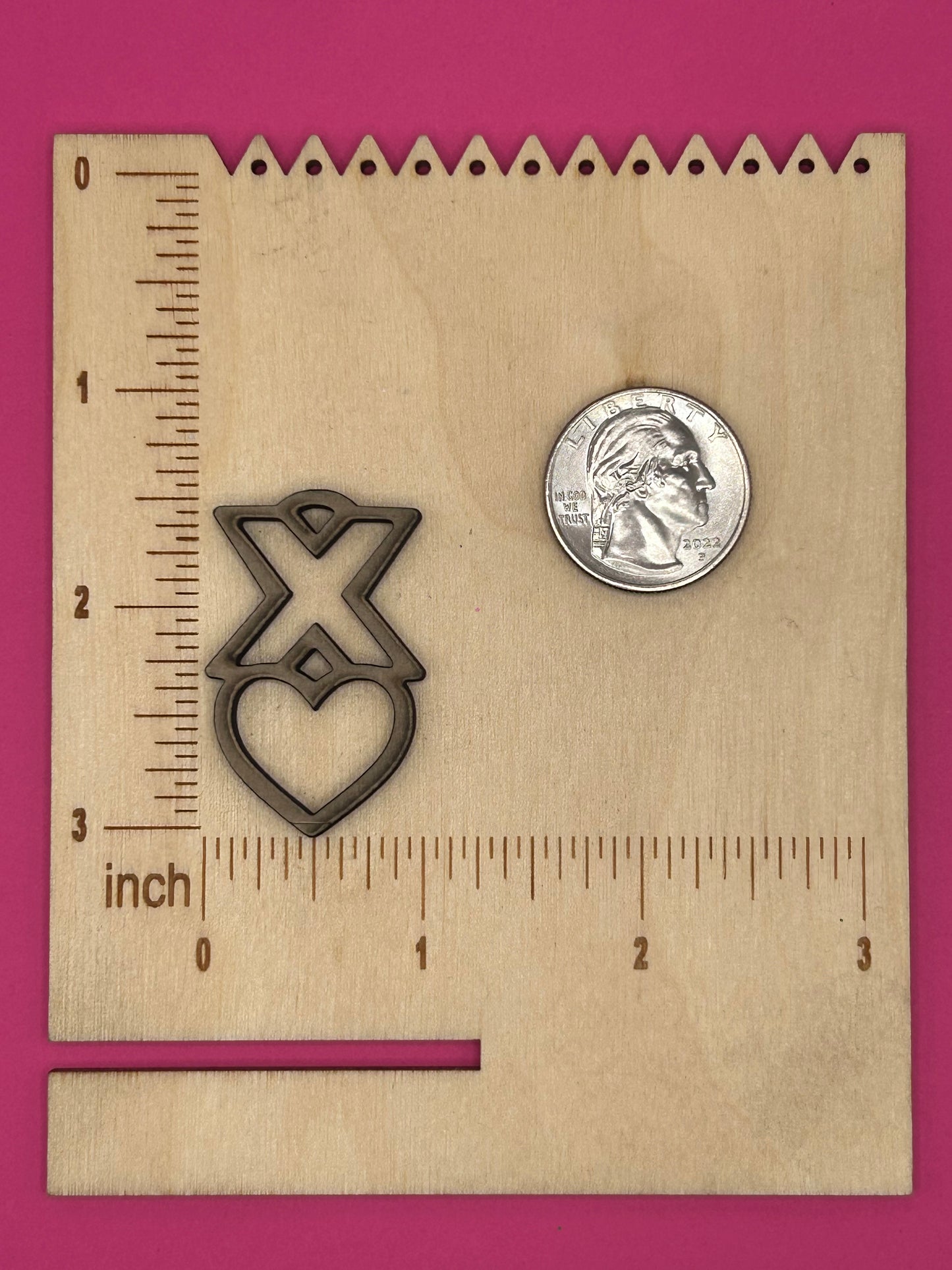 Blank XO wooden bezel