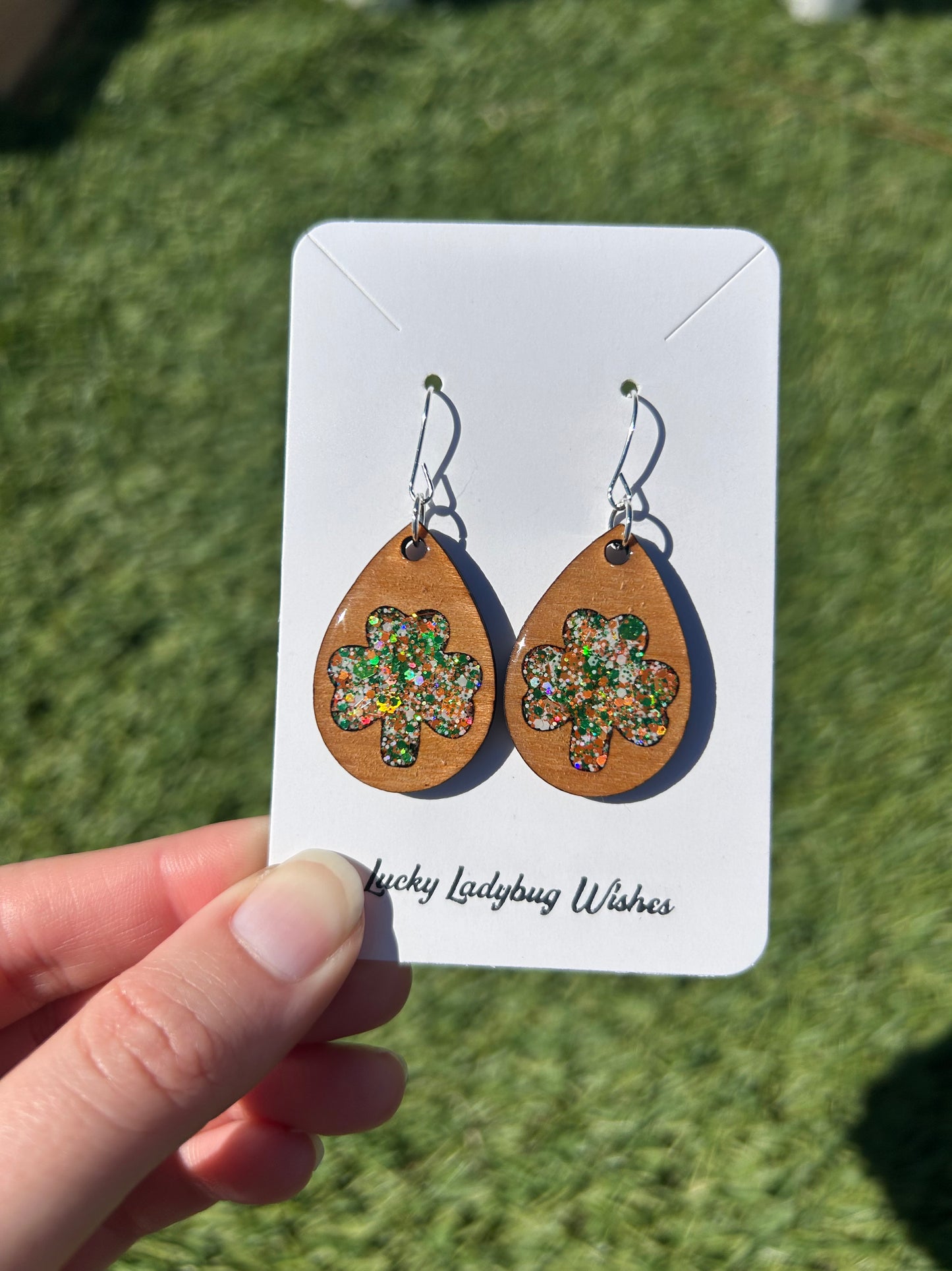 Teardrop Clover earrings