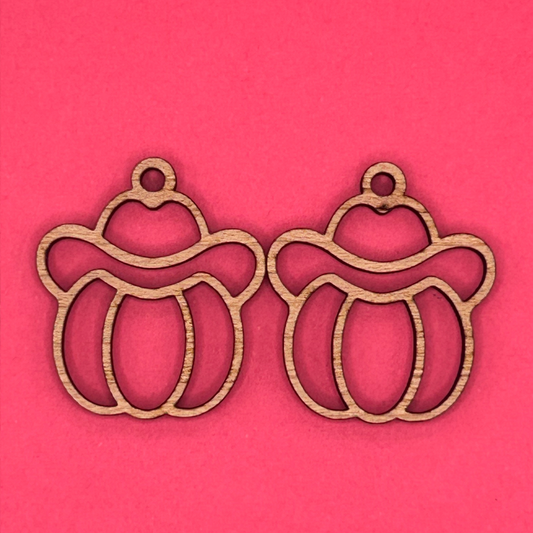 Blank Cowgirl Pumpkin wooden bezels