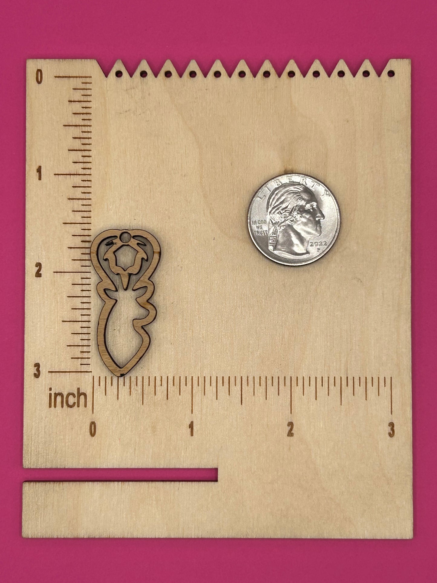 Blank deer wooden bezel