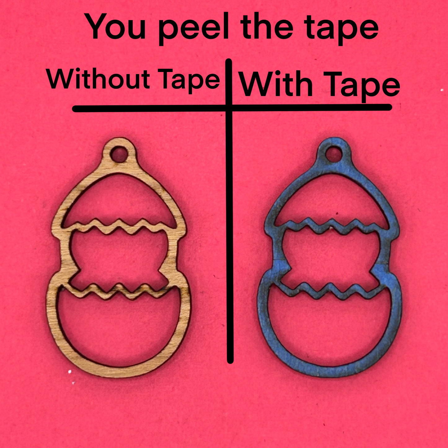 Blank Chick Hatching wooden bezels