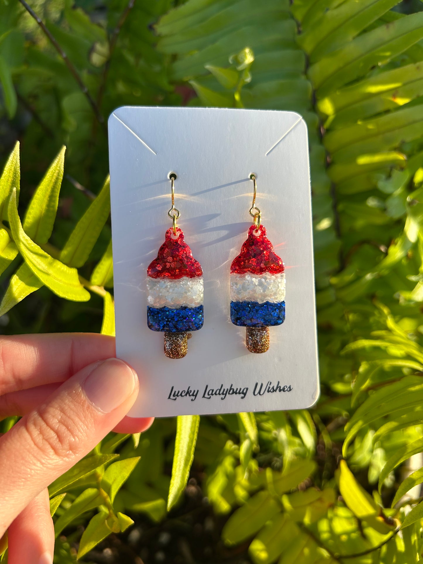Solid Bomb Pop earrings