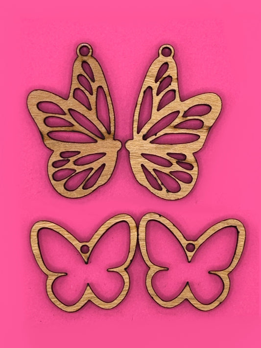 Blank butterfly wooden bezel