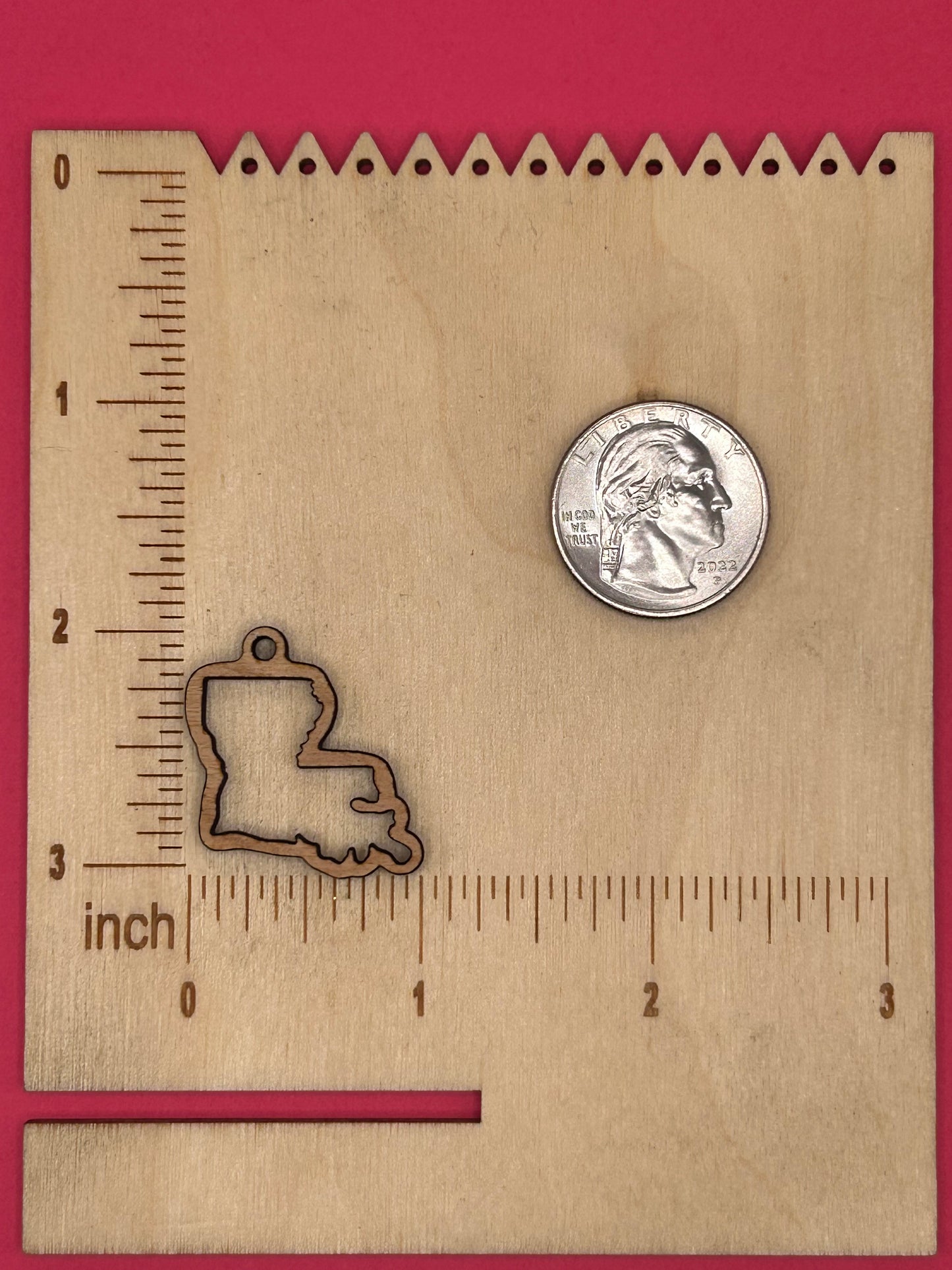 Blank Louisiana wooden bezel