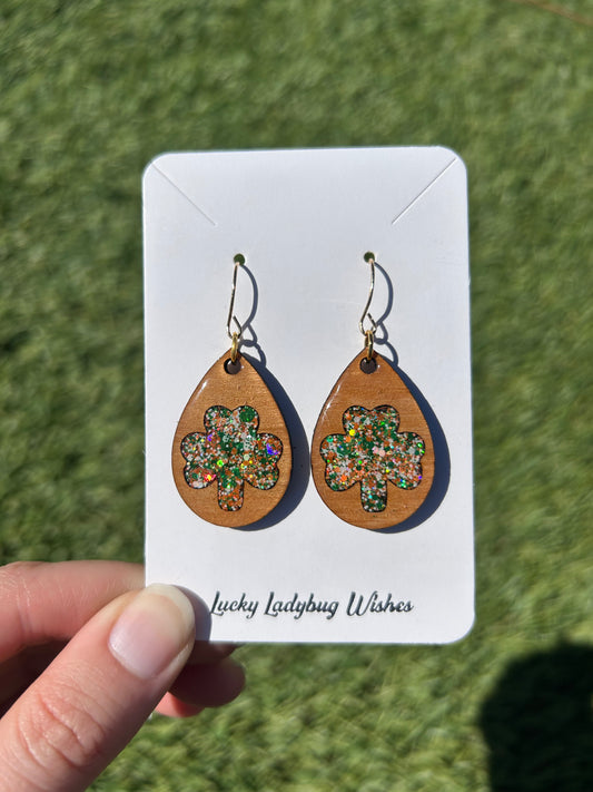 Teardrop Clover earrings