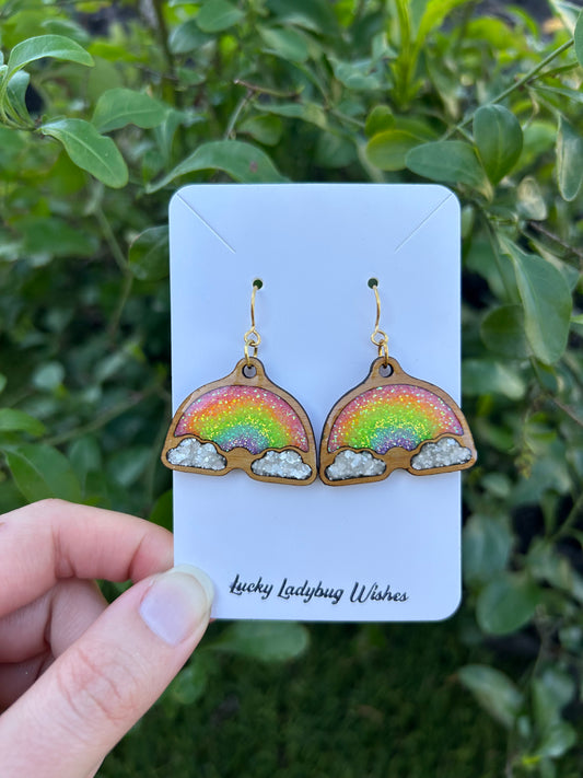 Rainbow earrings