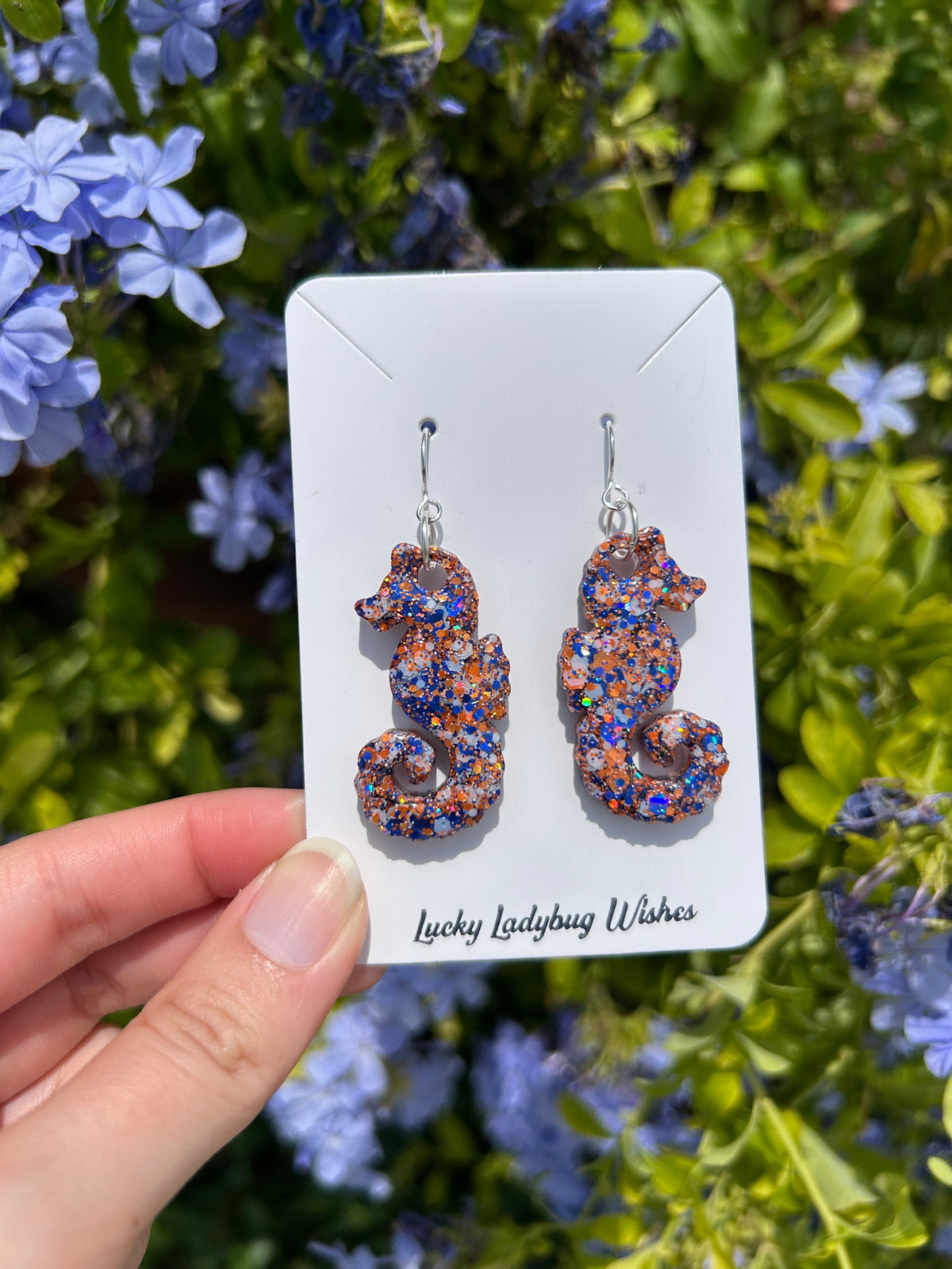 Seahorse earrings