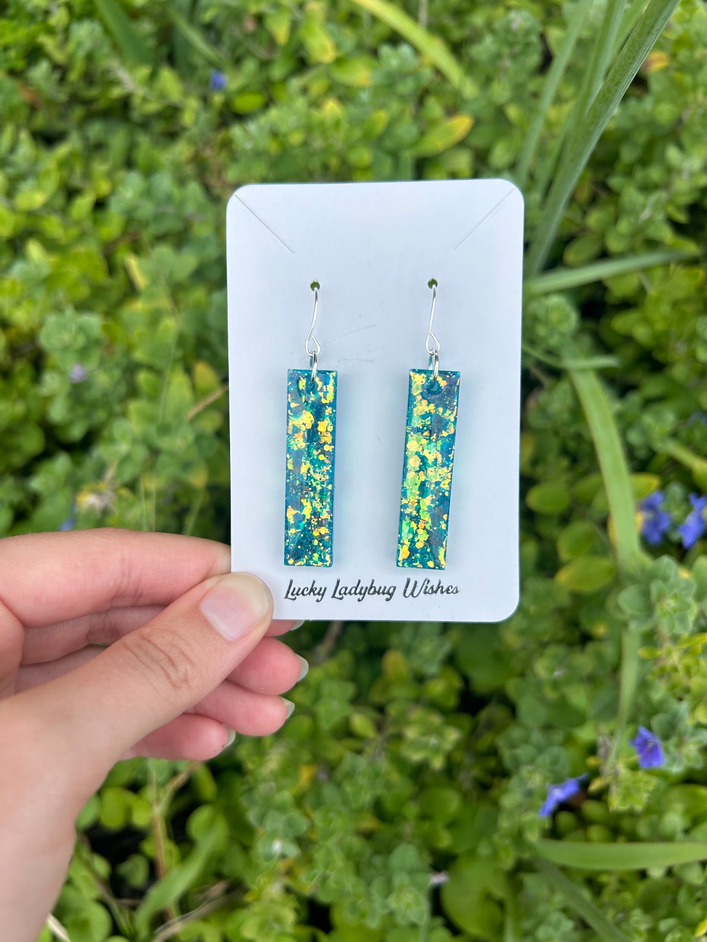Small Iris earrings