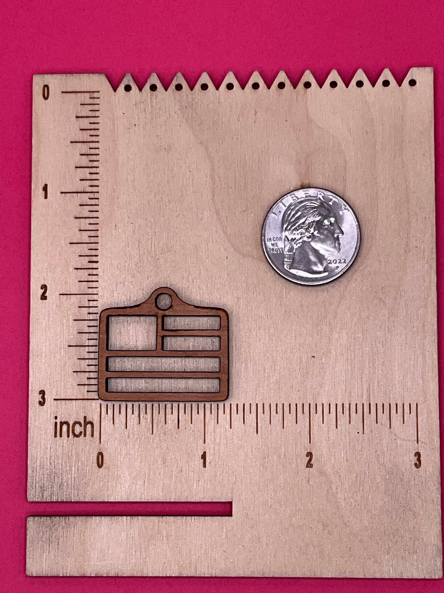 Blank American Flag wooden bezels