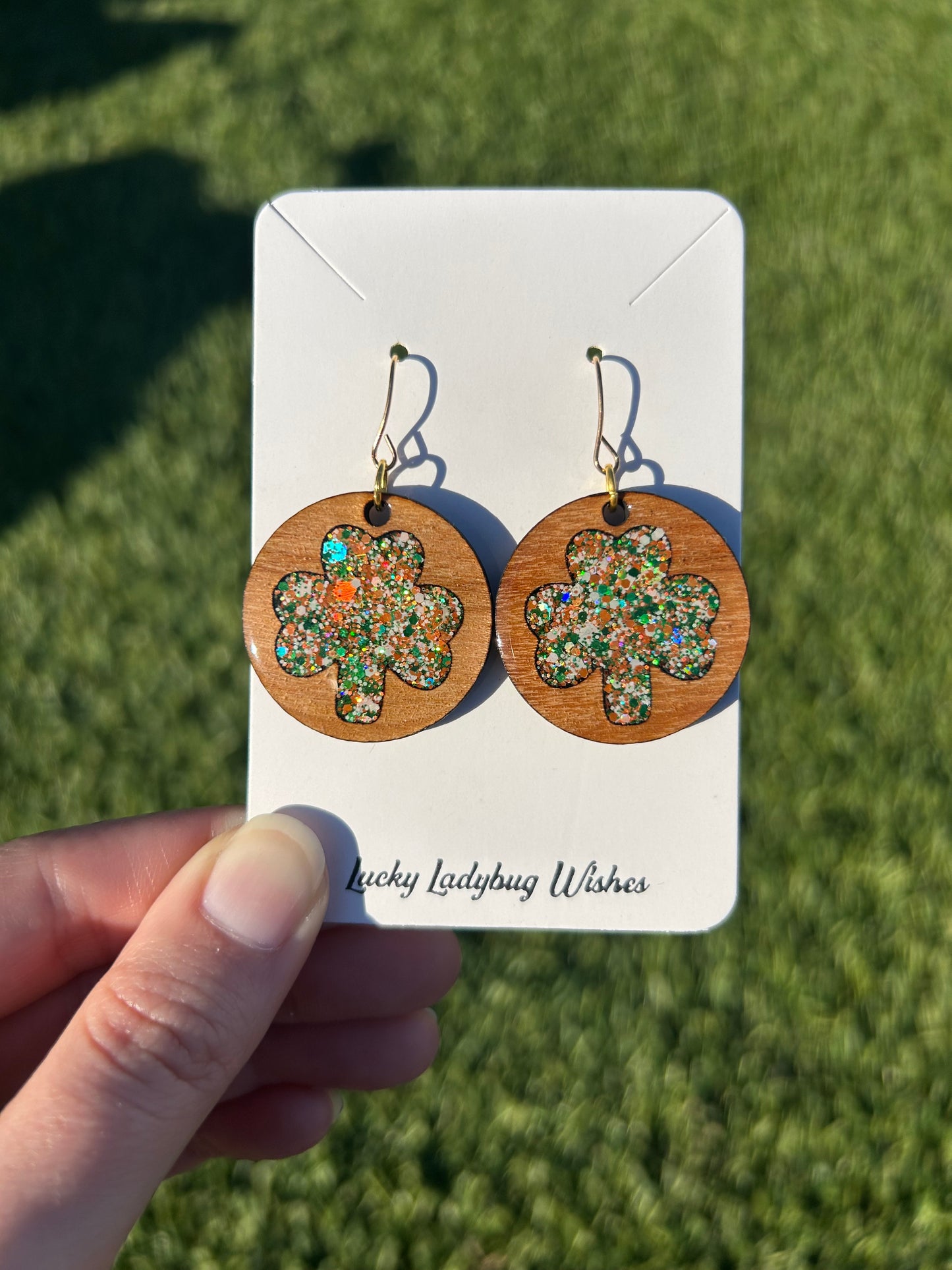 Hoop Clover earrings