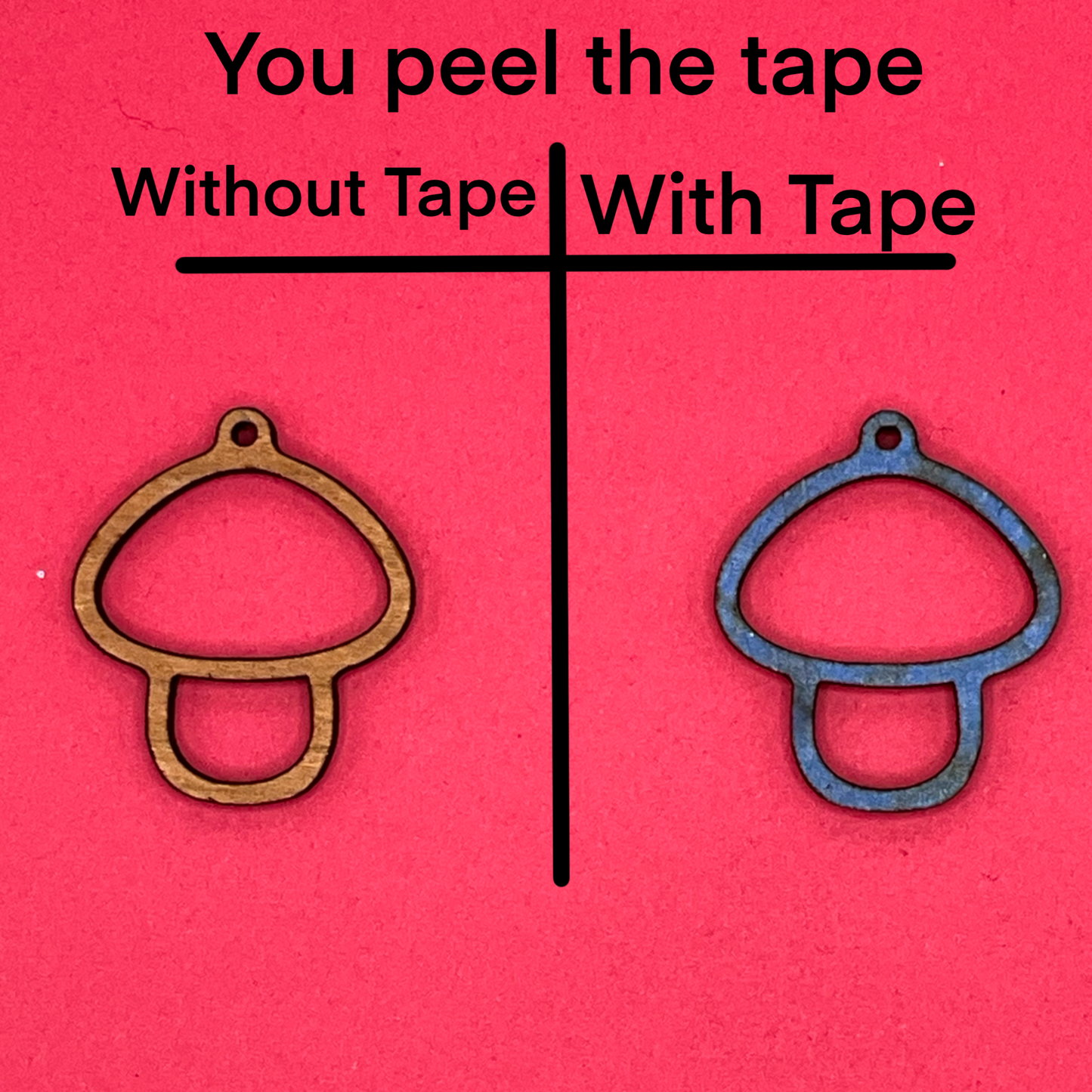 Blank Mushroom wooden bezel