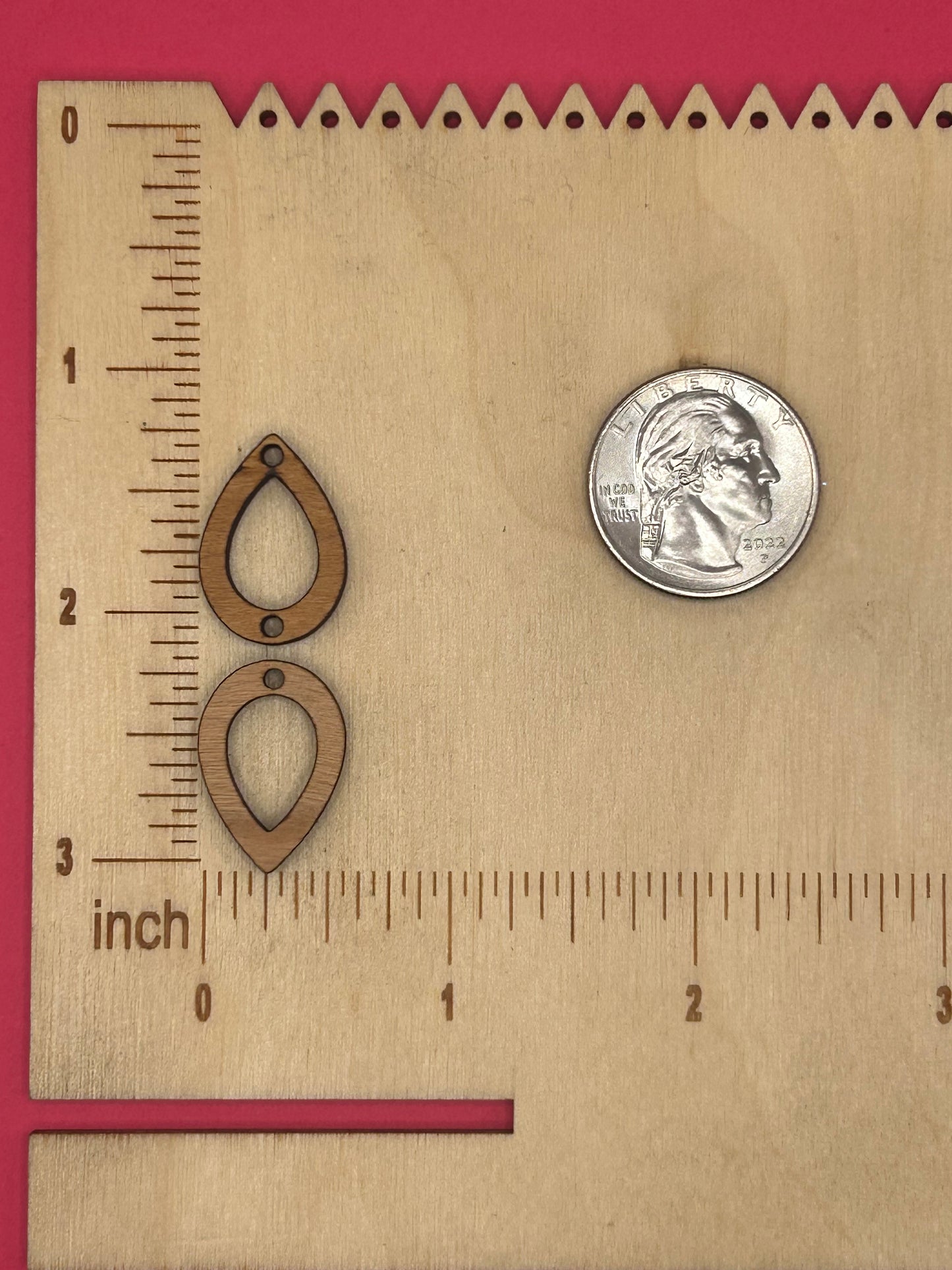 Blank 2 piece Scales wooden bezels