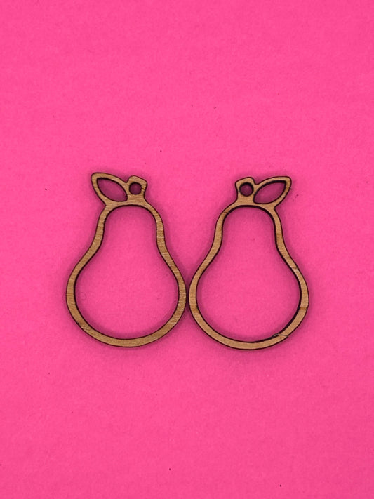 Blank pear wooden bezels