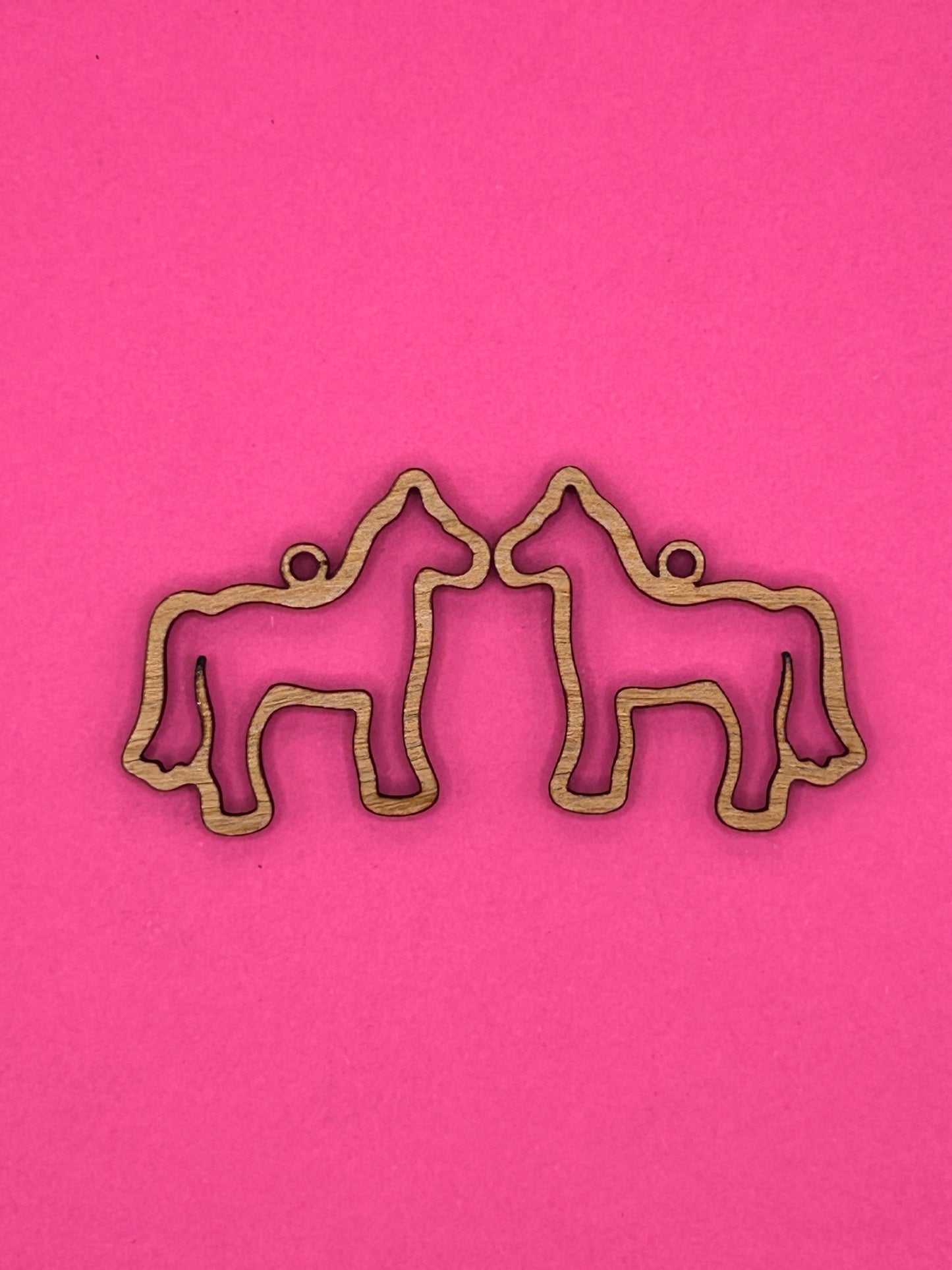 Blank horse wooden bezel