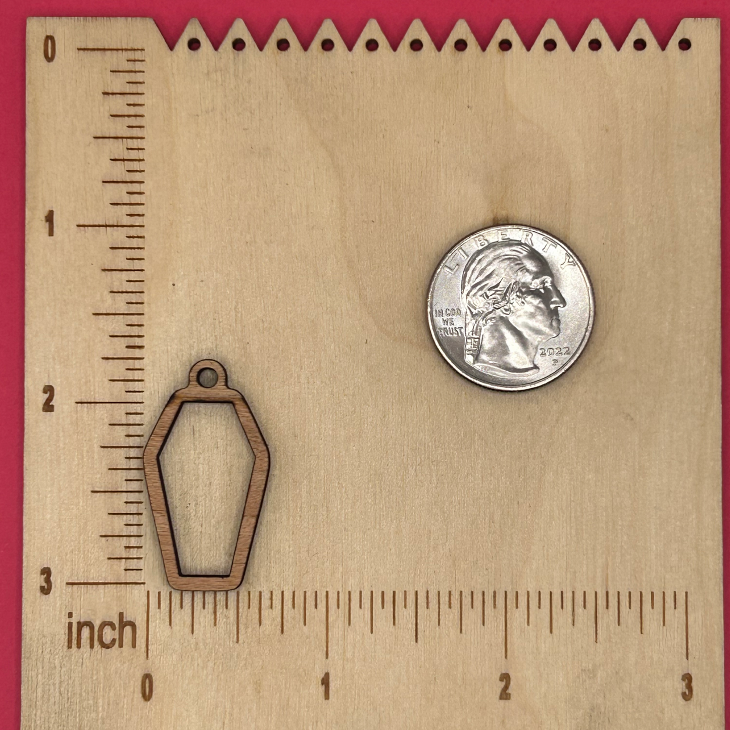 Blank Coffin wooden bezel
