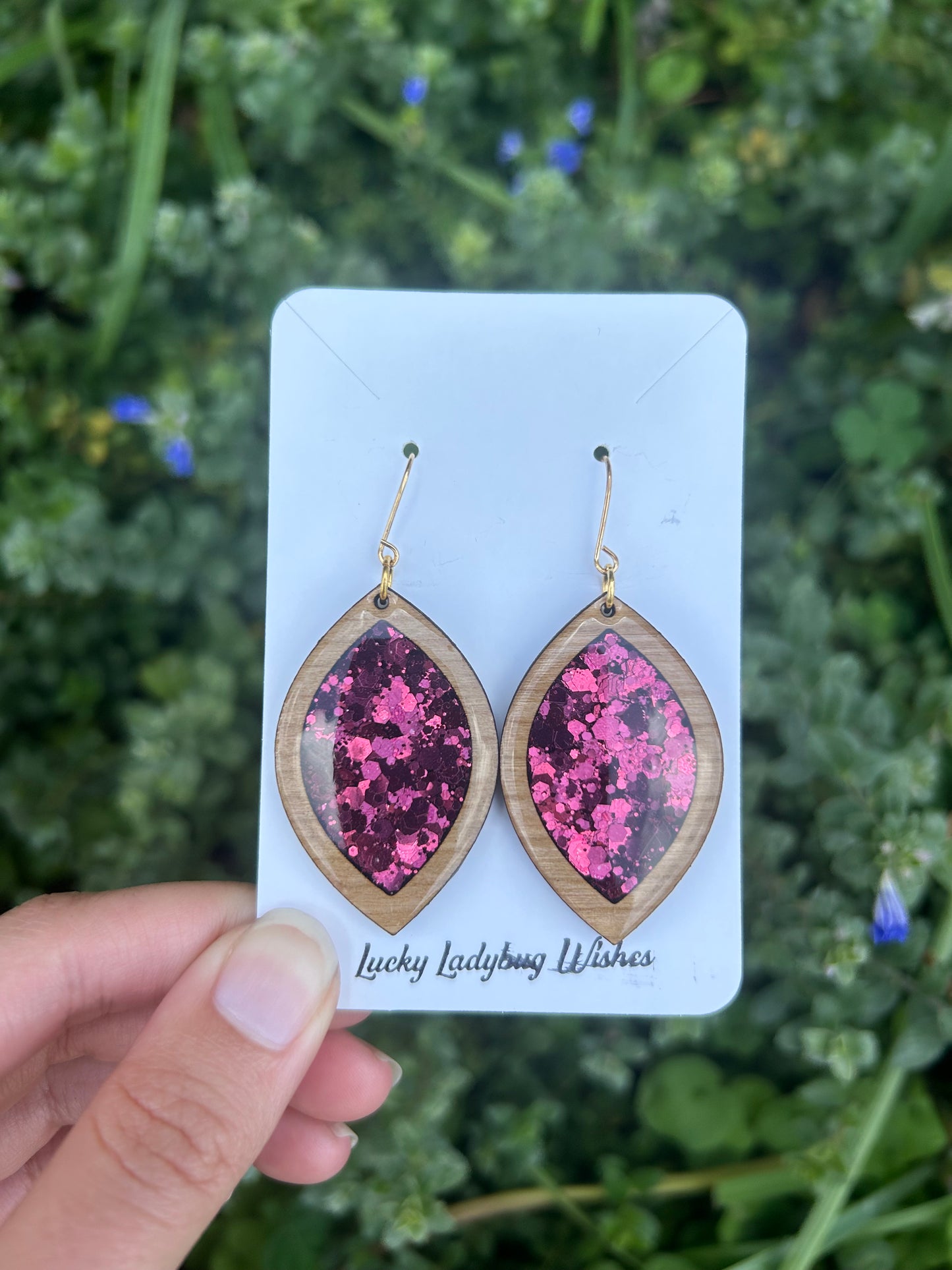Jane wooden earrings