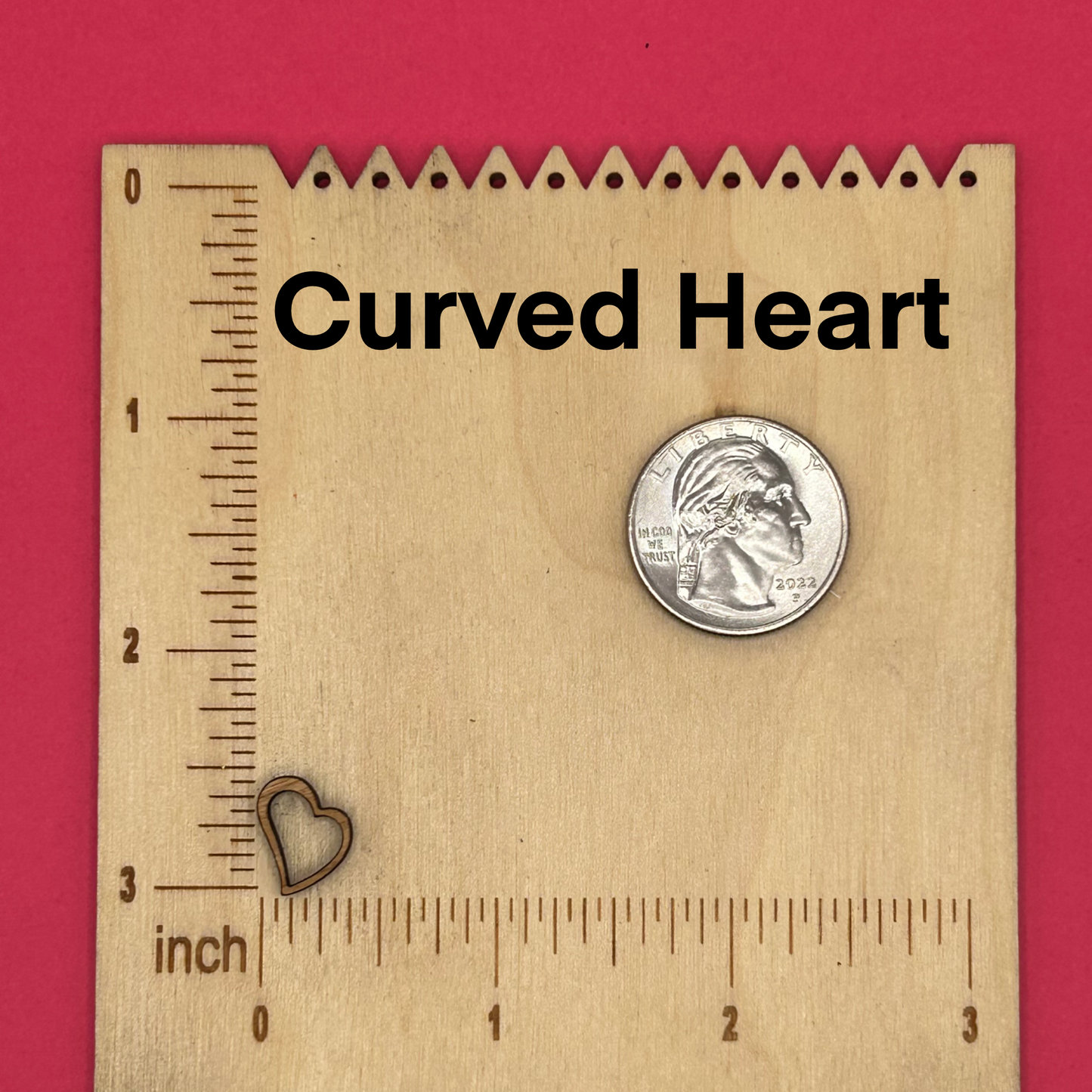 Blank Valentine Studs wooden bezels