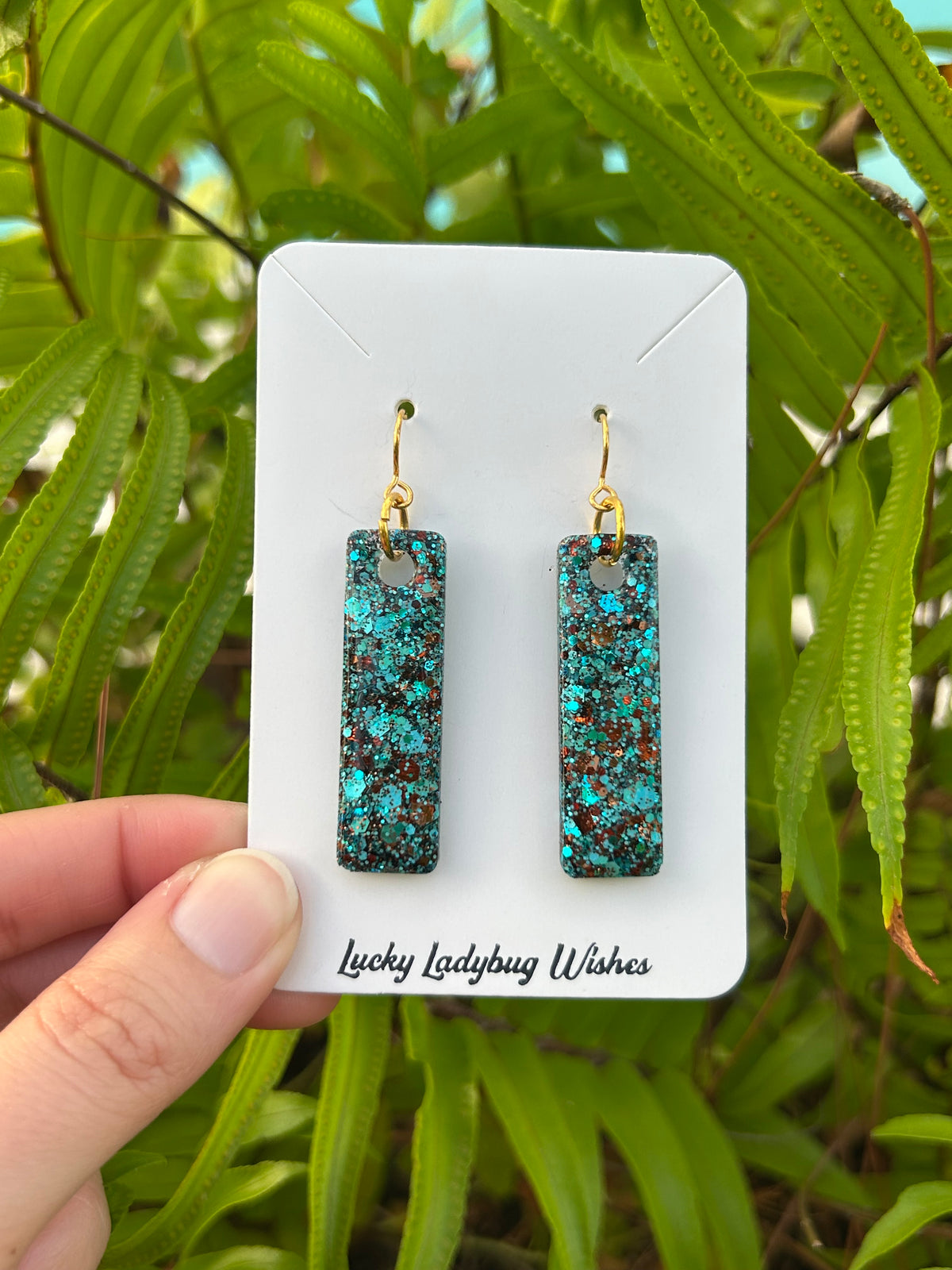 Small Turquoise Cowgirl earrings