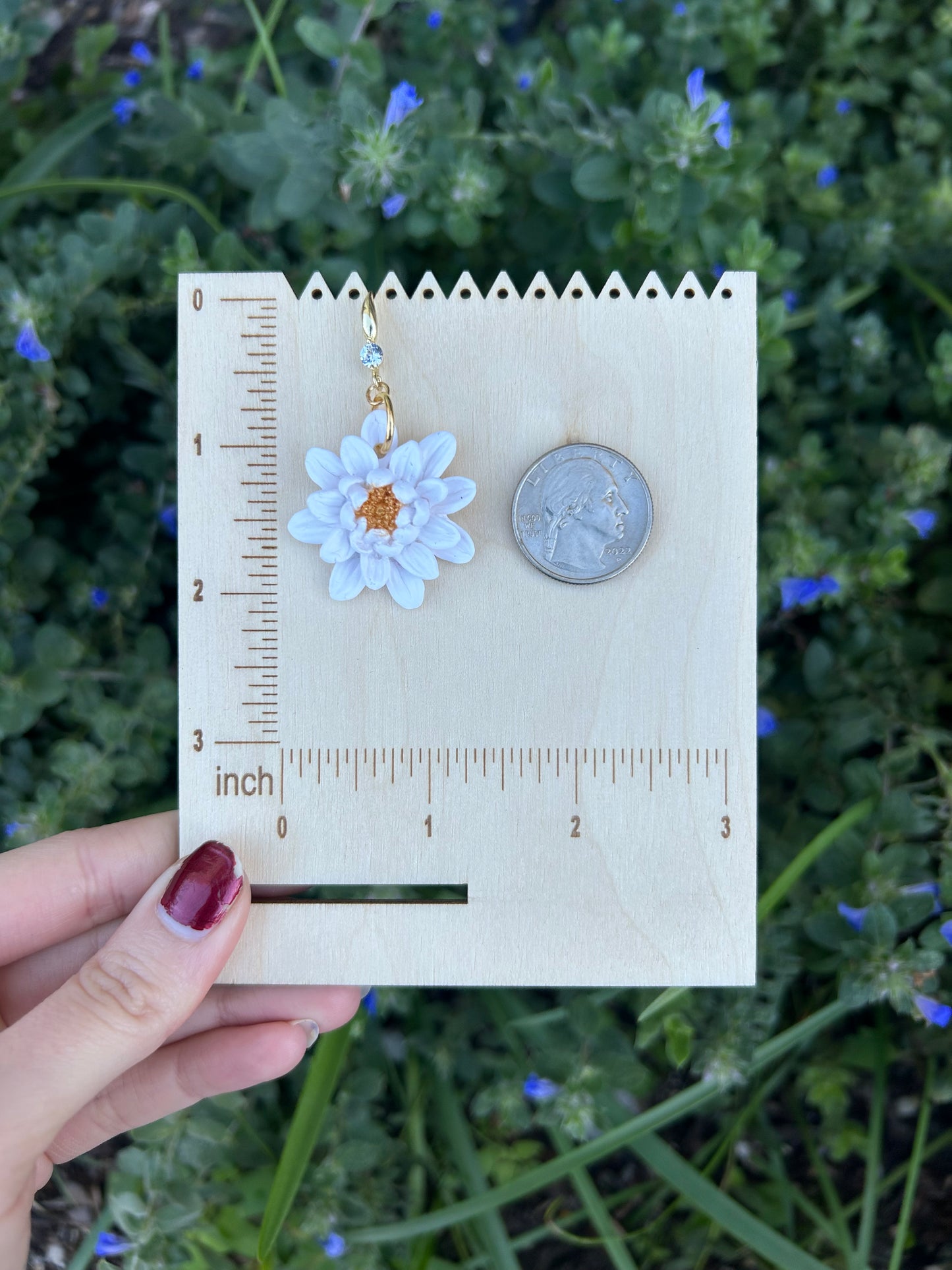 Peony earrings