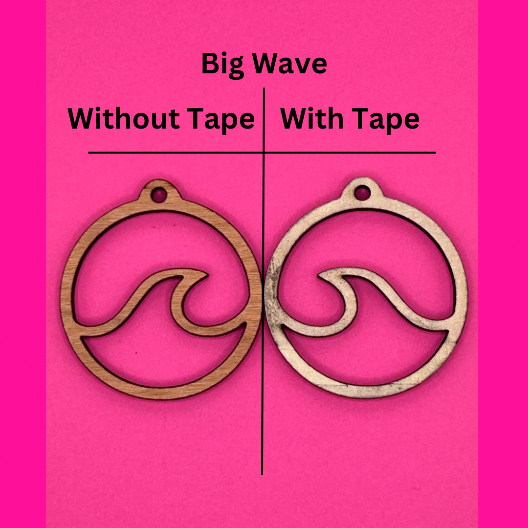 Blank Wave Hoops wooden bezel