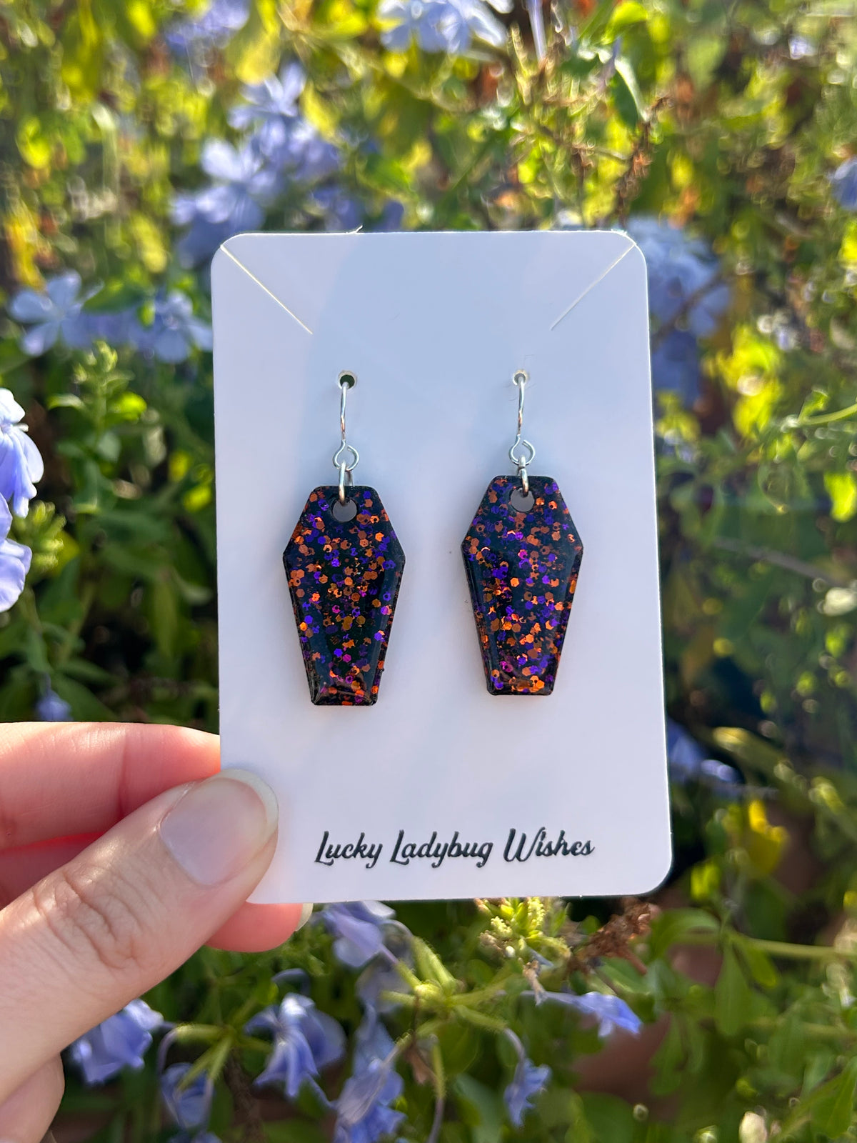 Coffin earrings