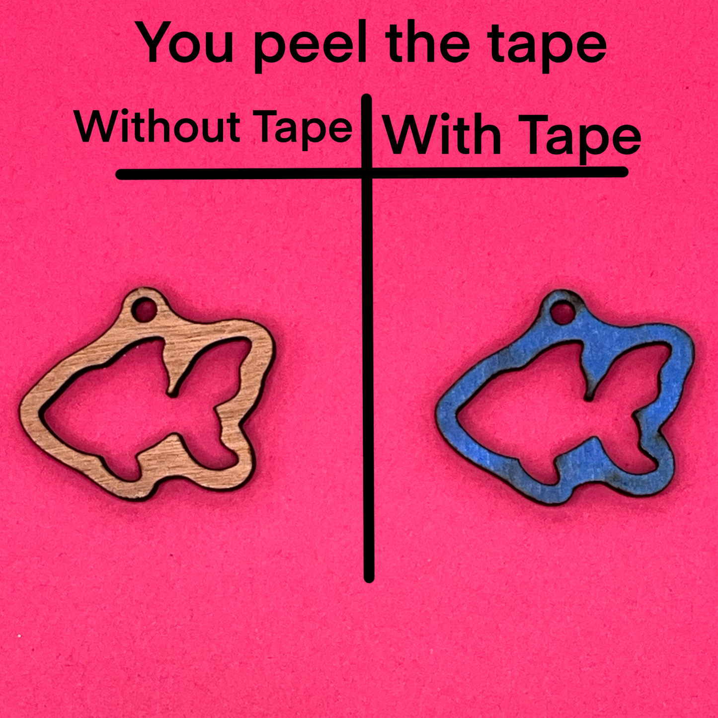 Blank Goldfish wooden bezels