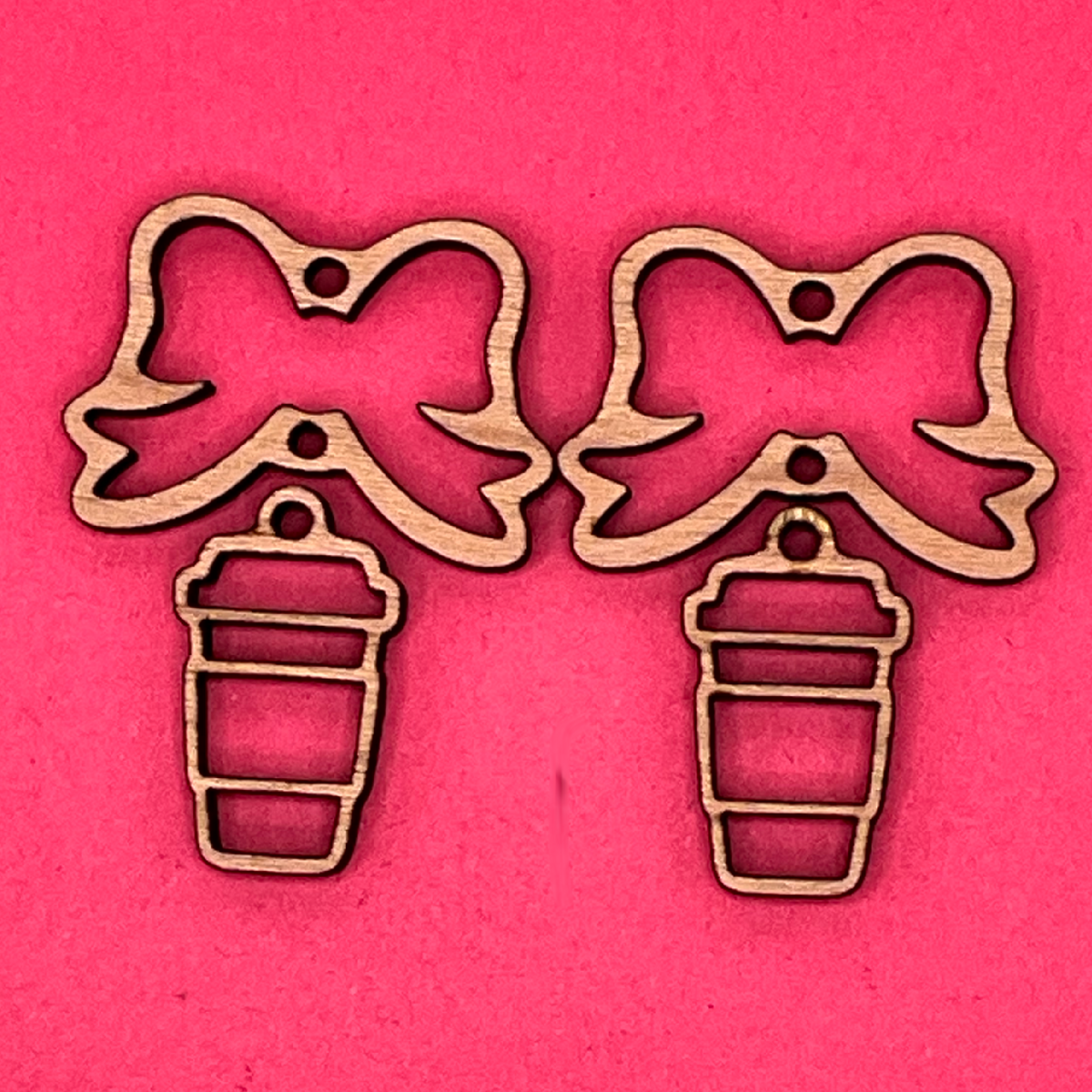 Blank Bow Latte wooden bezels