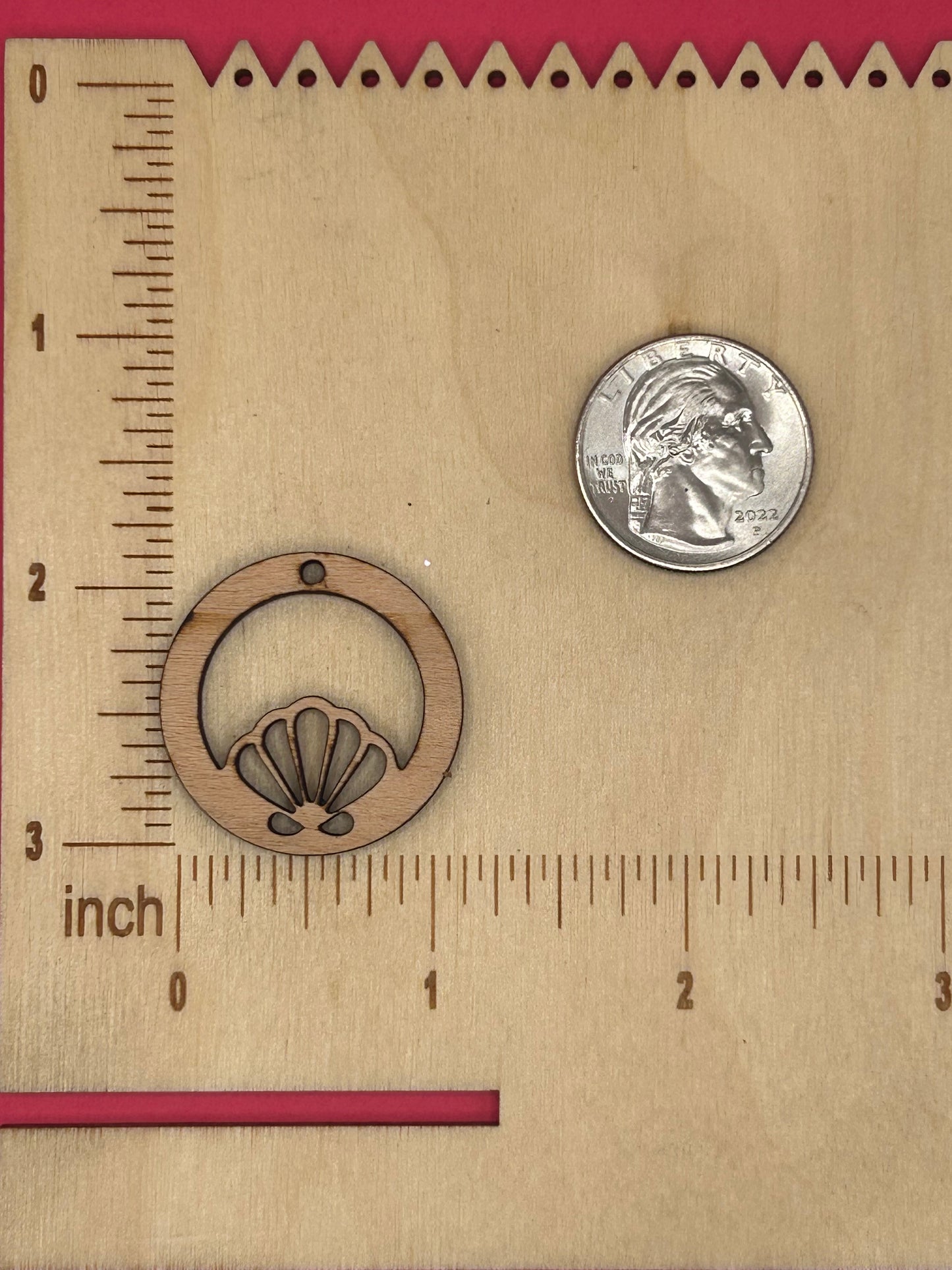 Blank Hoop Shell wooden bezels