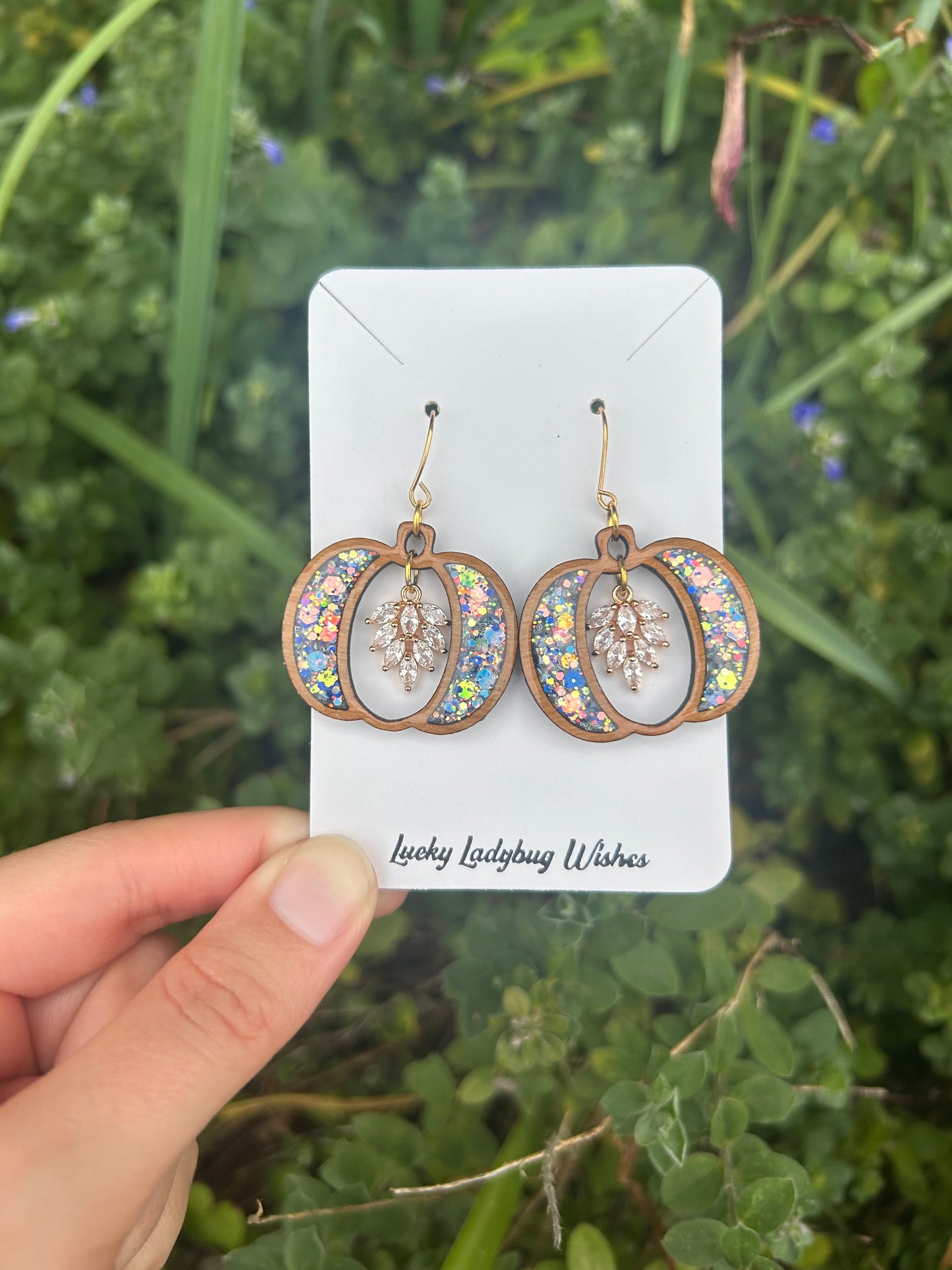 Diamond Pumpkin earrings