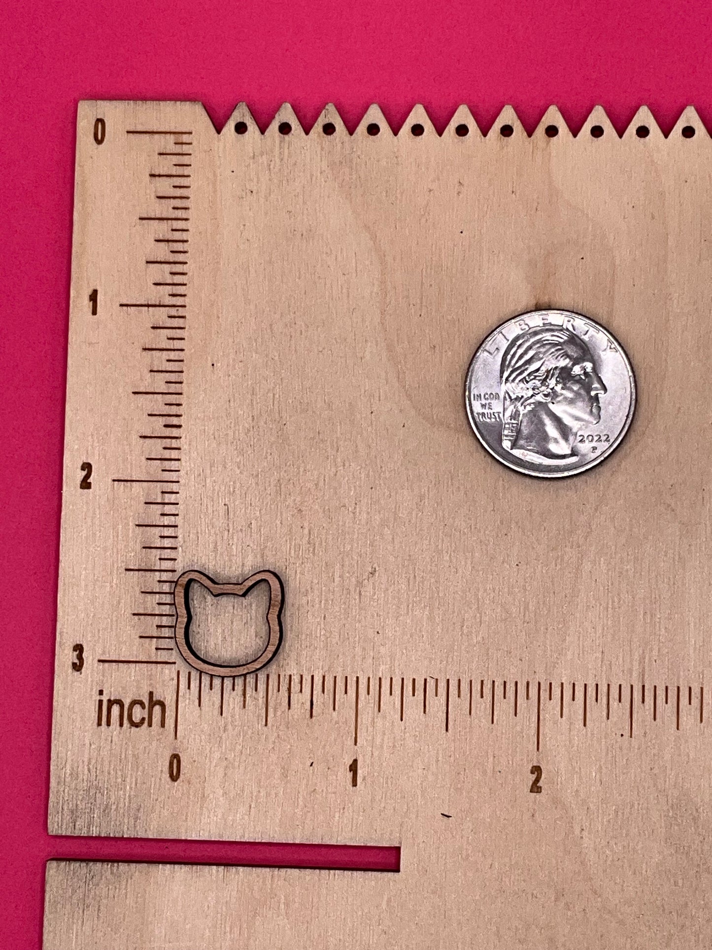 Blank Cat Head Studs wooden bezels
