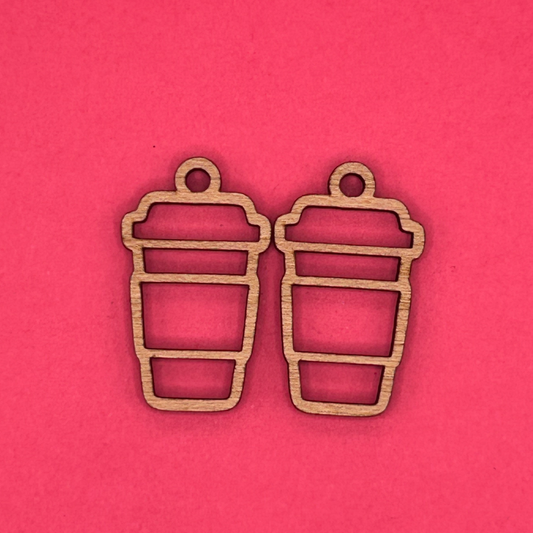 Blank Latte Cup wooden bezels