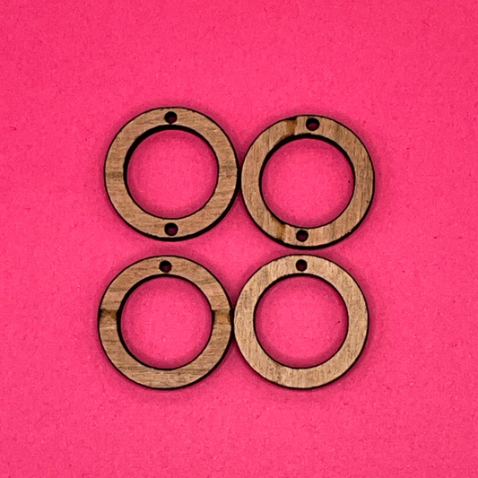 Blank Double Hoop wooden bezel