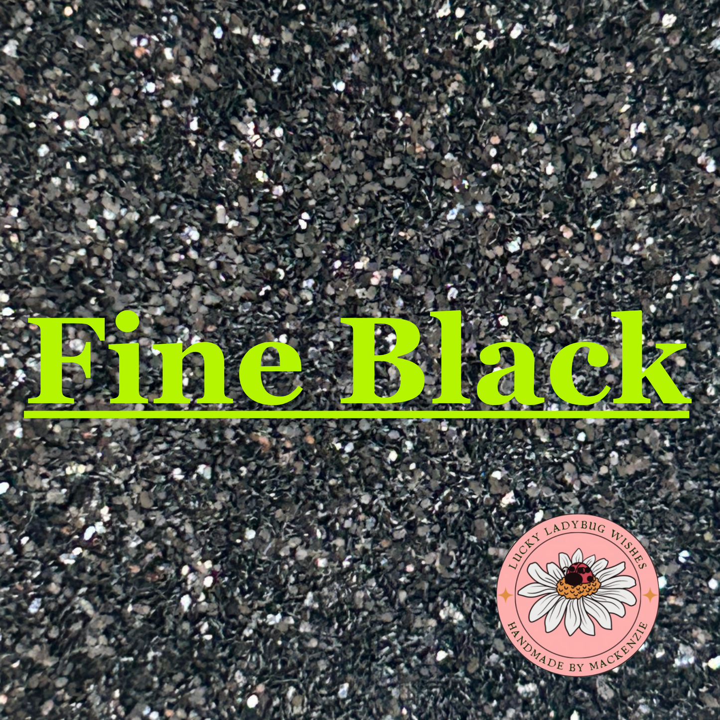 Fine Black Glitter