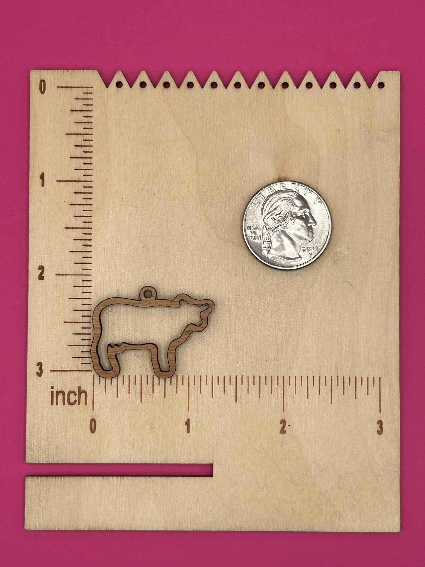 Blank cow wooden bezel