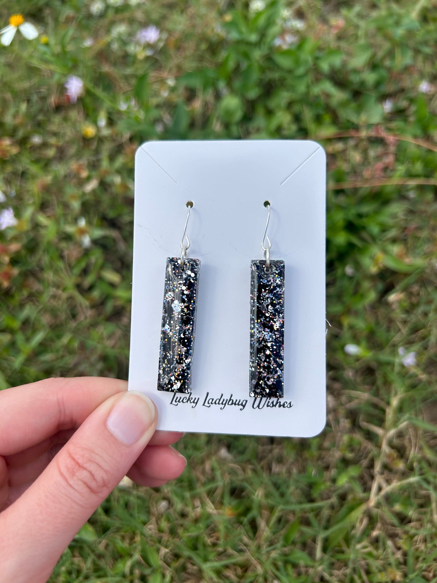 Small eclipse earrings