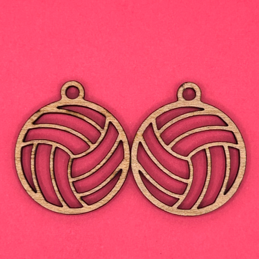Blank Volleyball wooden bezels