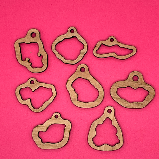 Blank Hawaiian islands wooden bezel