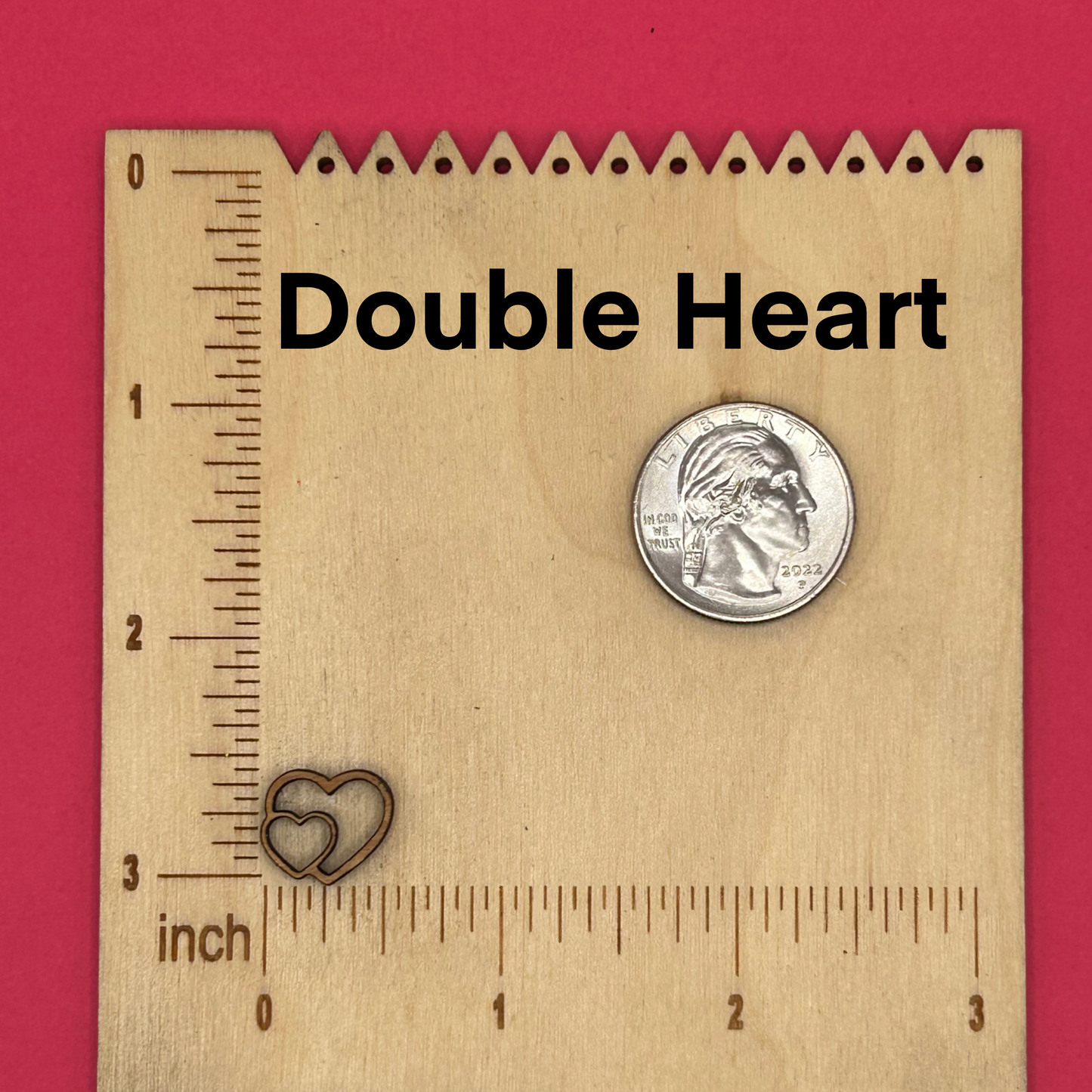 Blank Valentine Studs wooden bezels