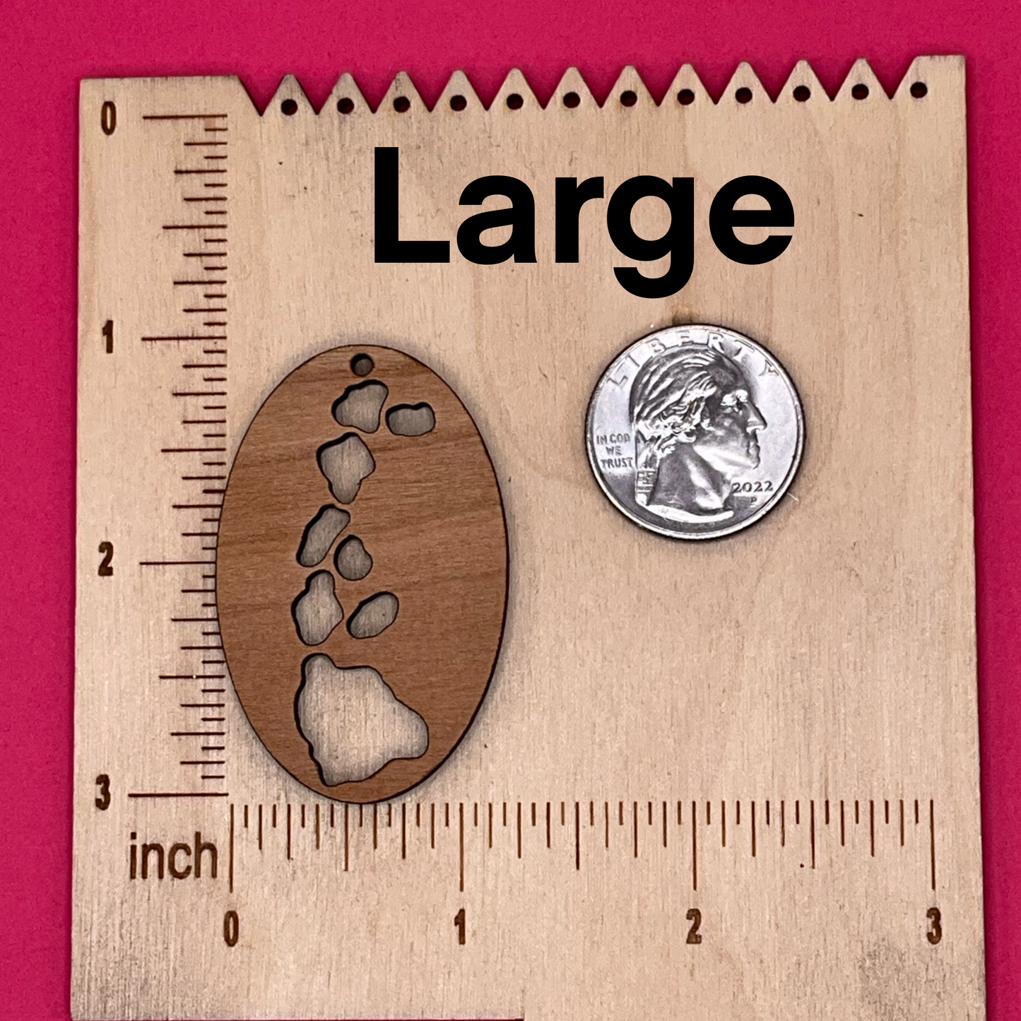 Blank Hawaii Oval wooden bezel