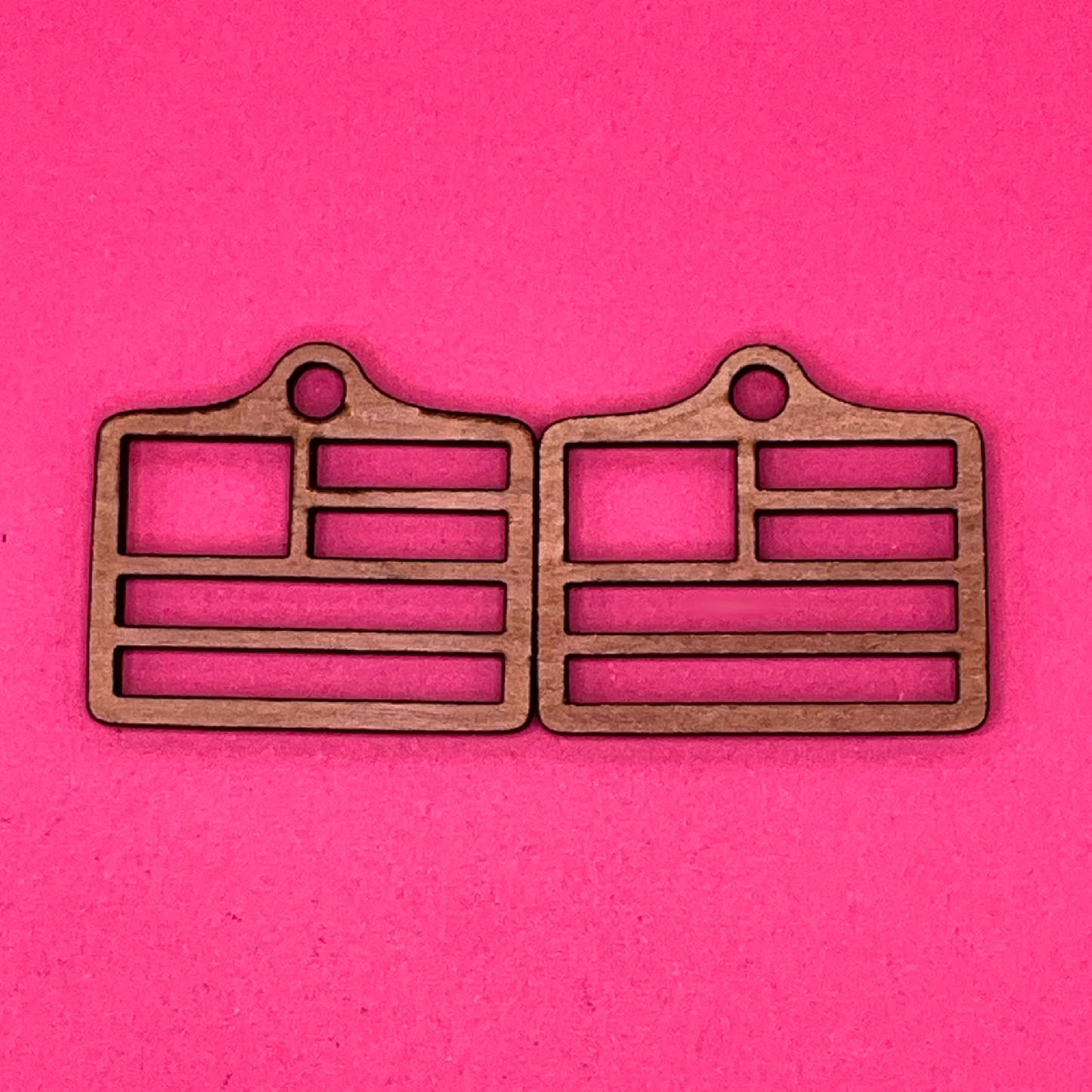 Blank American Flag wooden bezels