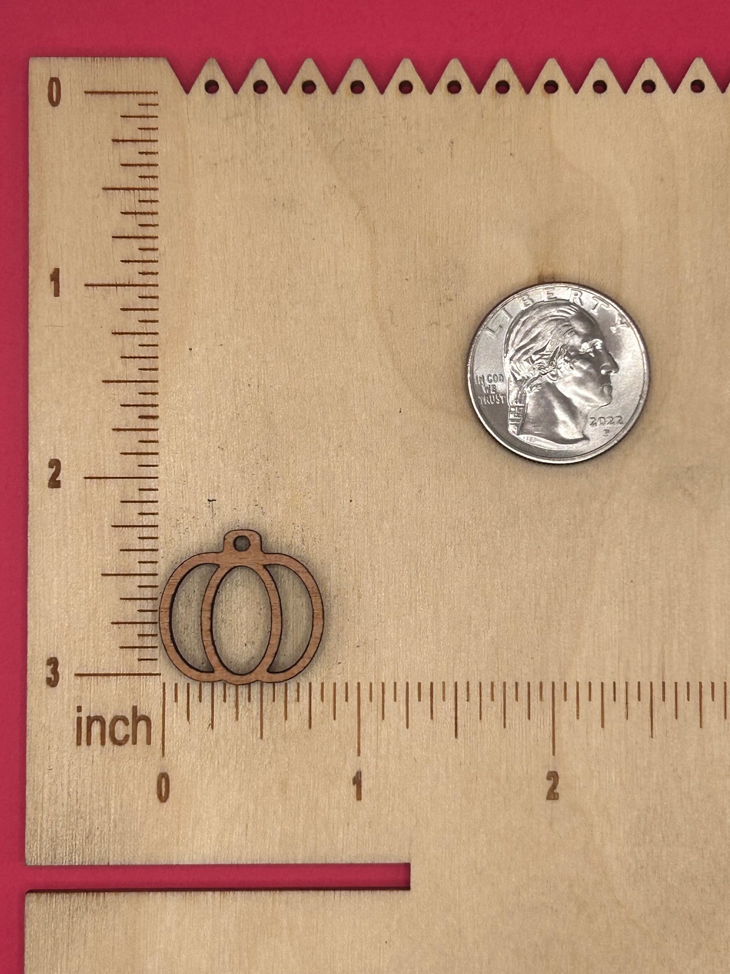 Blank Small Pumpkin wooden bezels