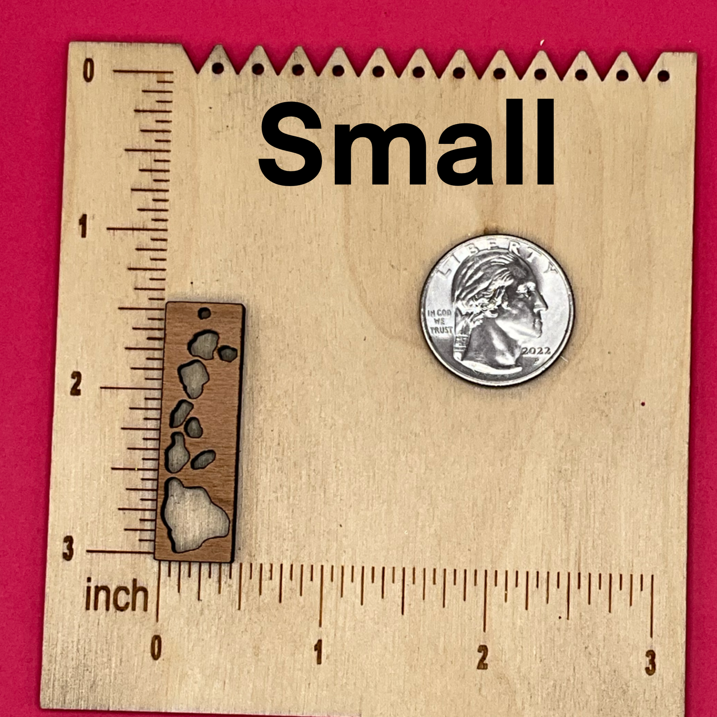 Blank Hawaii Rectangle wooden bezel