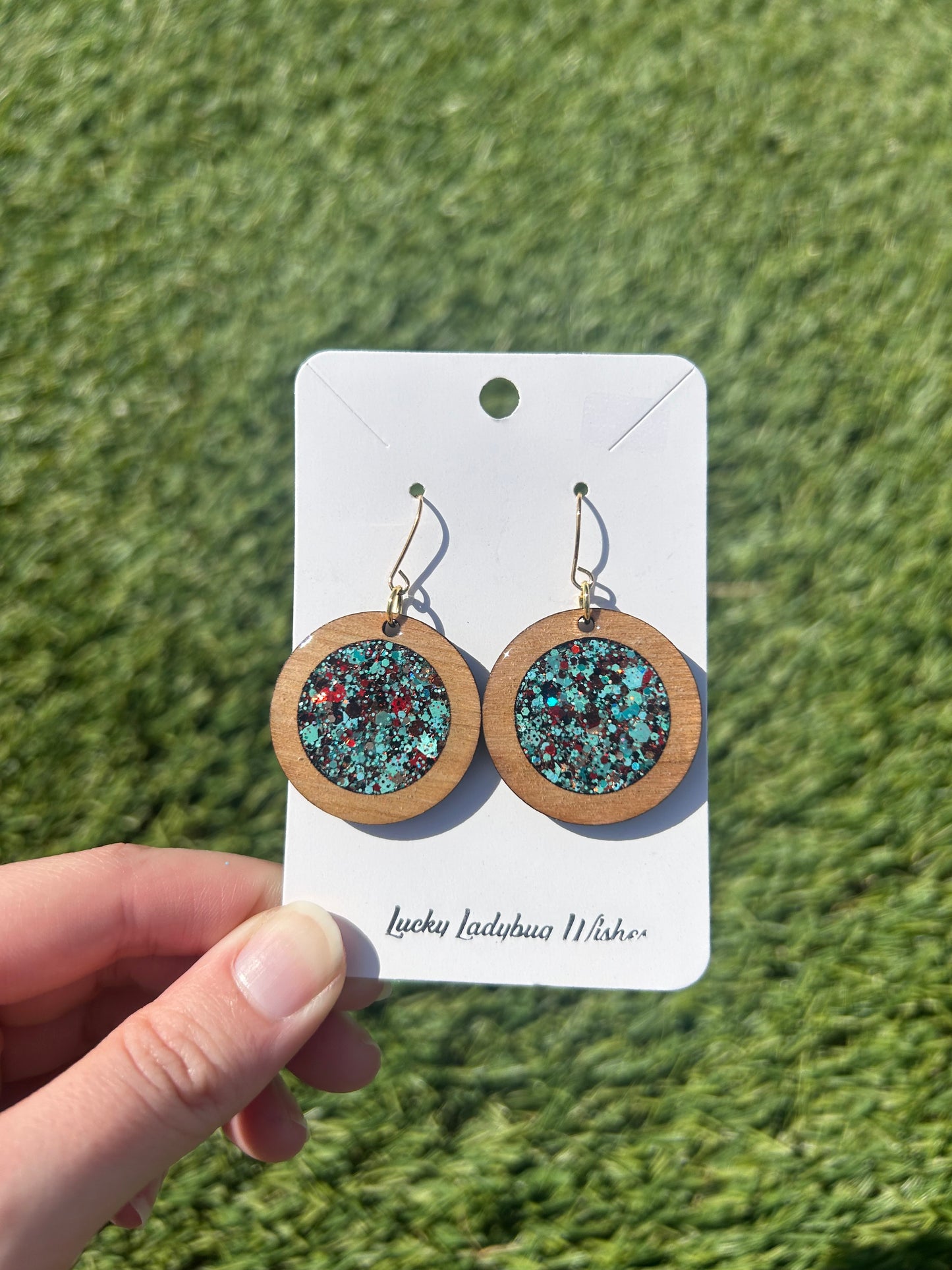 Atta Girl Wooden earrings