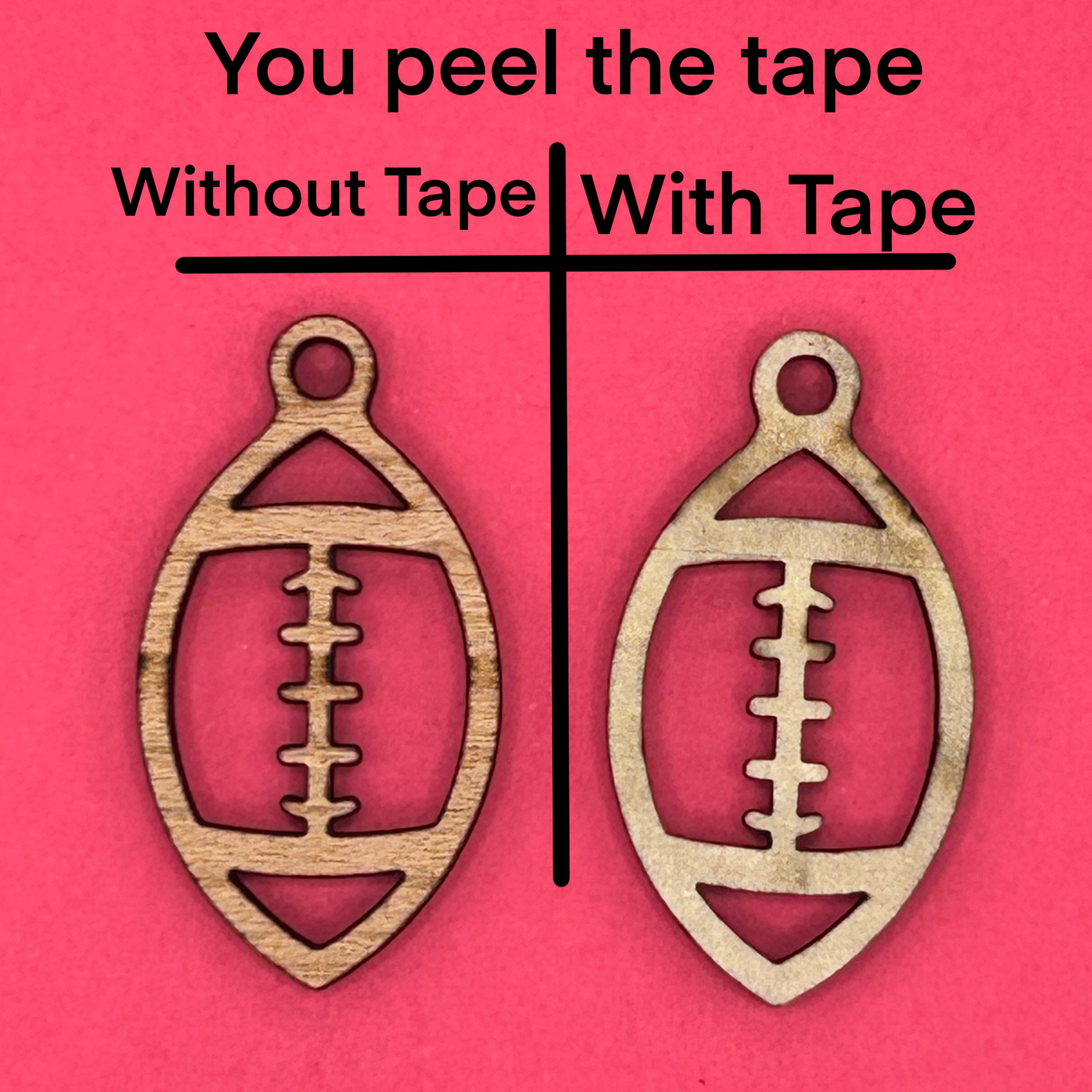 Blank Footballs wooden bezels
