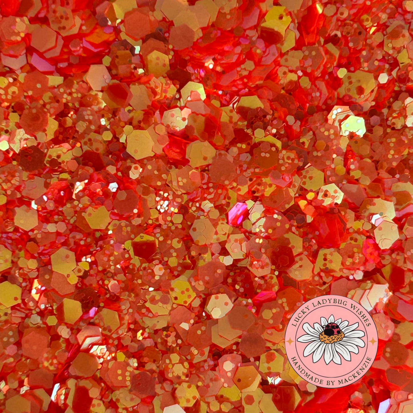 Autumn leaf glitter