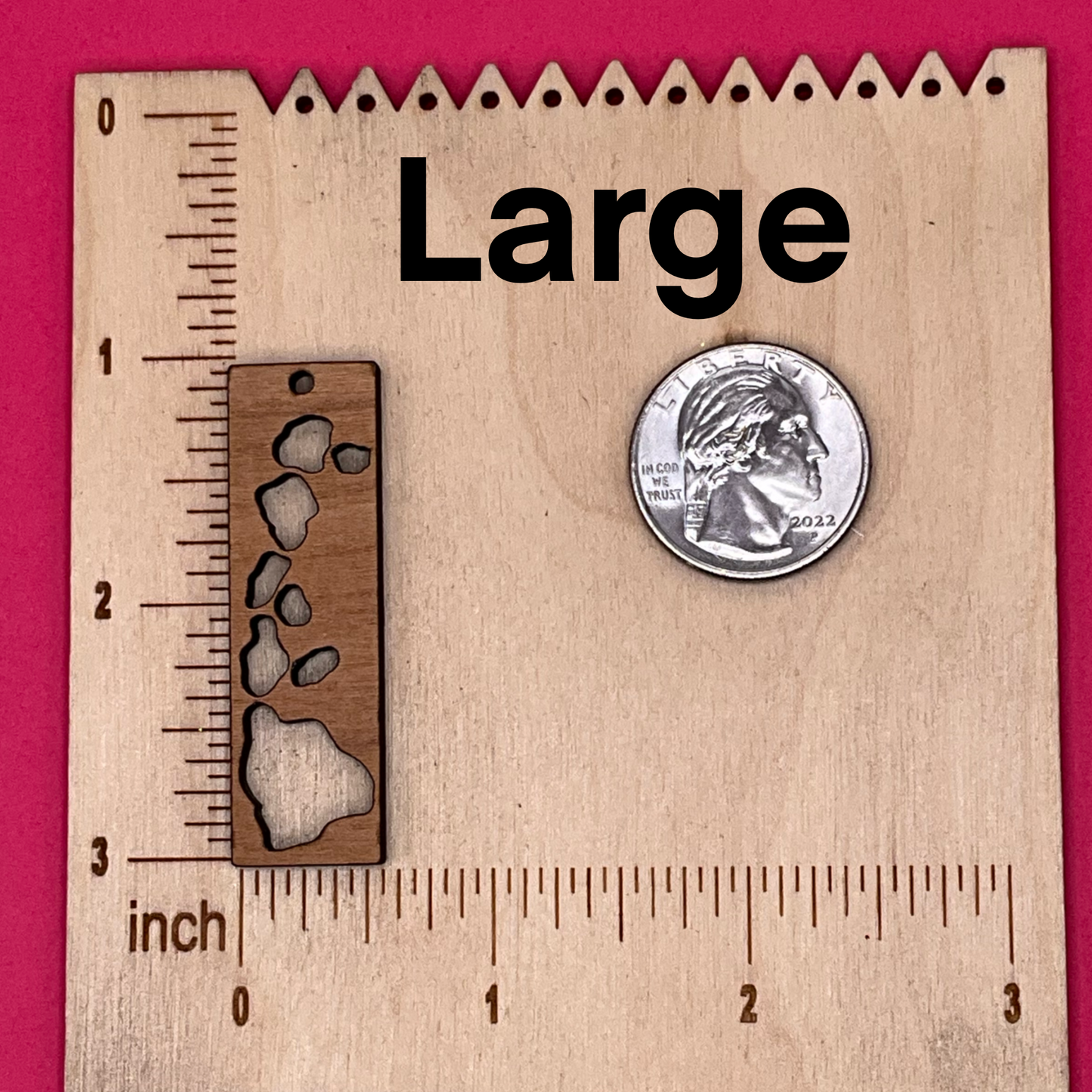 Blank Hawaii Rectangle wooden bezel